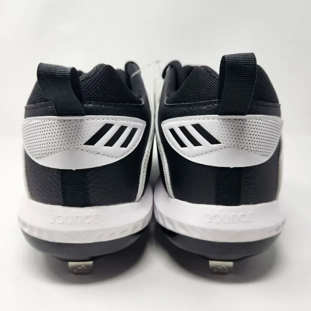 Adidas Icon 6 Bounce Size 16‎ Mens Metal Baseball Cleats Black White EG7603